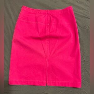 Theory Hot Pink Pencil Skirt